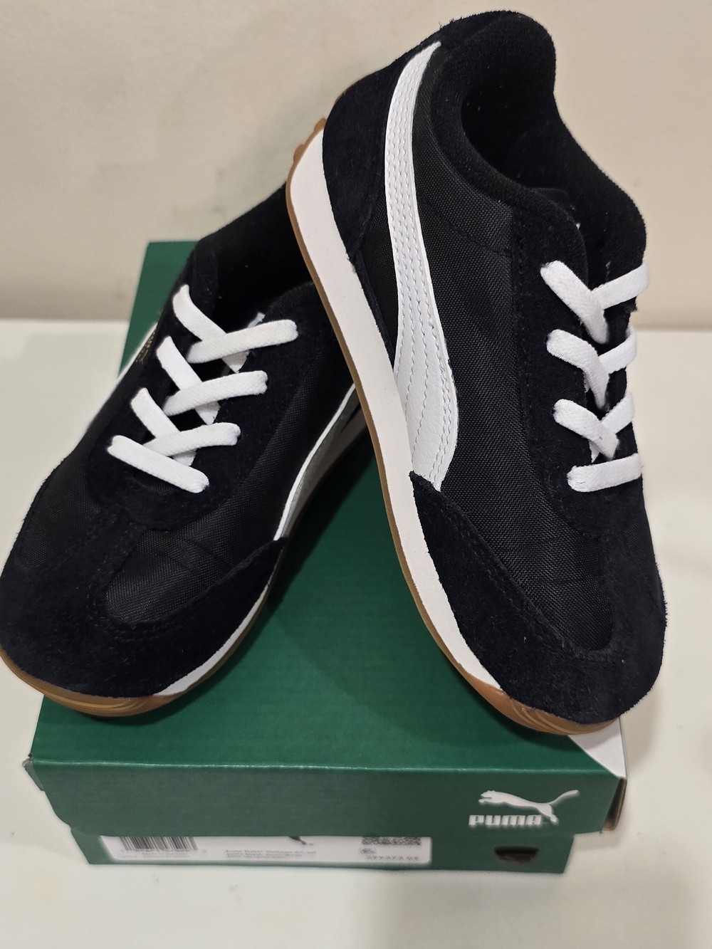 Puma Kids Black & White Classic Sneaker